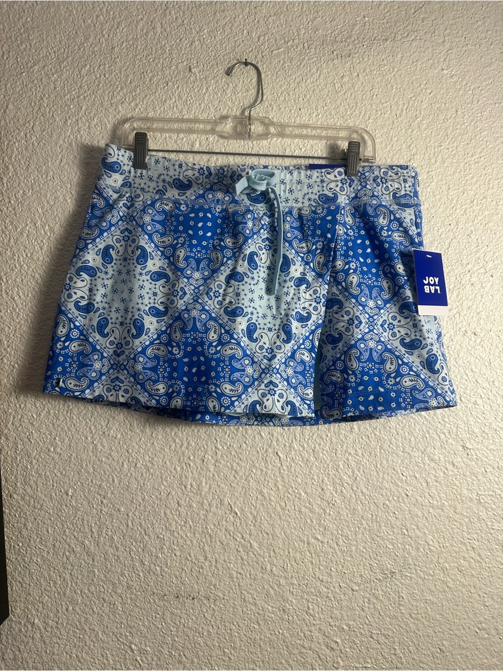 JoyLab Blue Paisley Bermuda Shorts